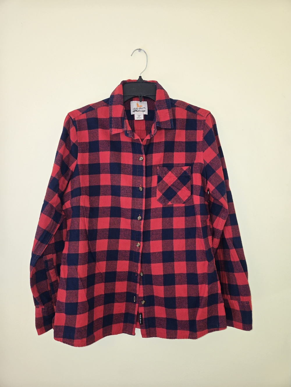 Field & Stream Red and Black Buffalo Plaid Button-Down Shirt